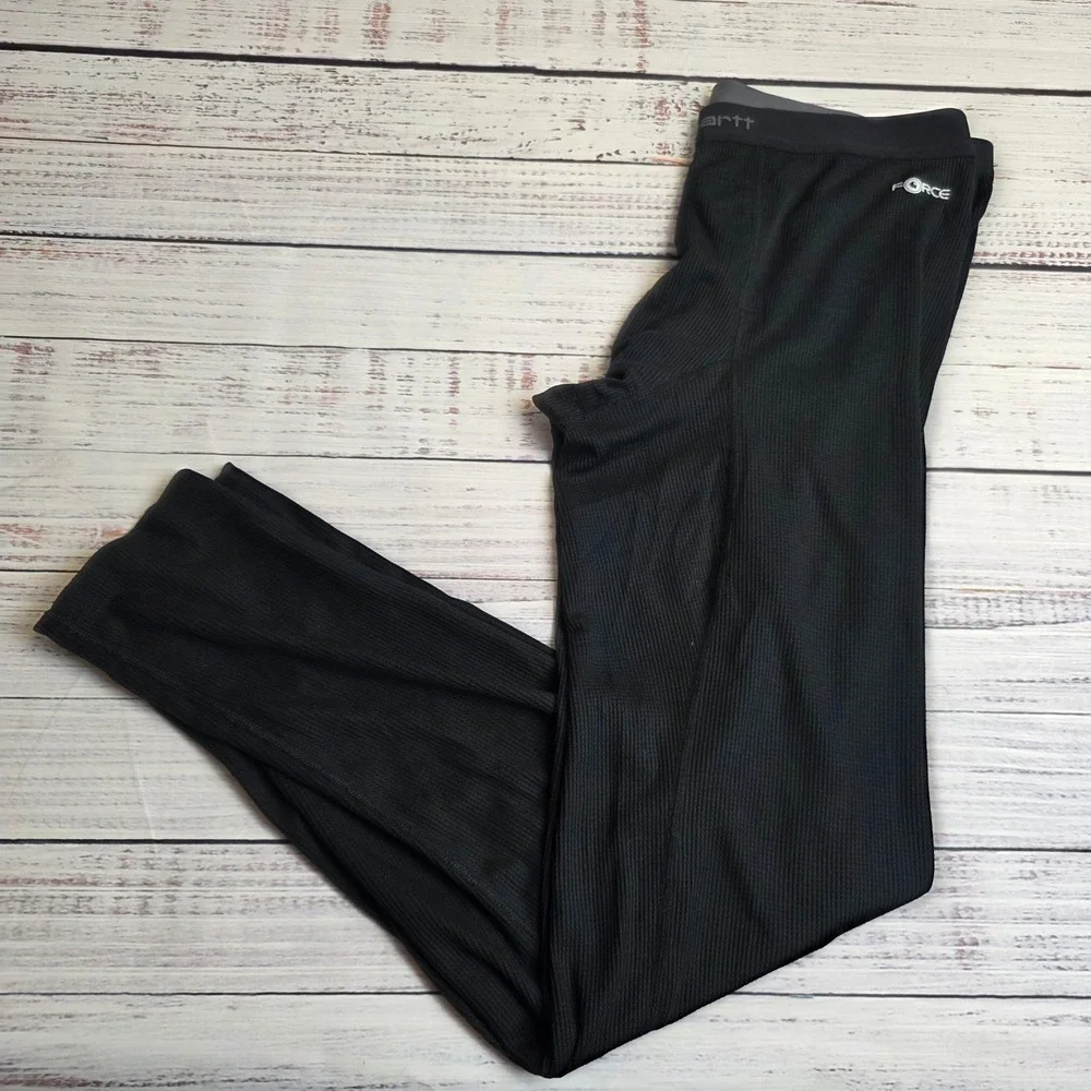 Carhartt Force Mens XL Tall‎ Black Thermal Base Layer Pants Leggings MBL115T
